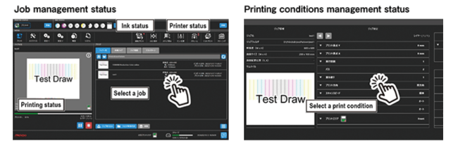 MPC (Mimaki Printer Controller) con interfaccia grafica