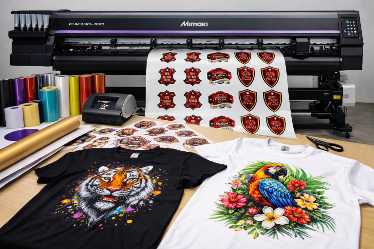 Stampa su Magliette Le Soluzioni Print&Cut Eco-Solvente Mimaki