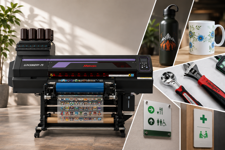 f.delight si espande nei mercati B2B e B2Ccon la stampante DTF UV di Mimaki