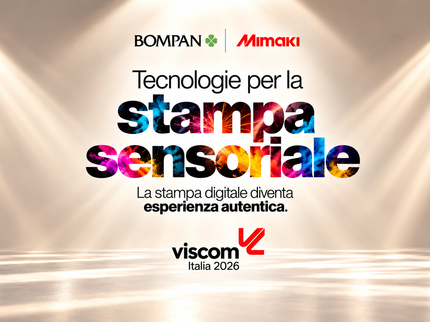 BOMPAN E LA STAMPA SENSORIALE A VISCOM ITALIA 2026