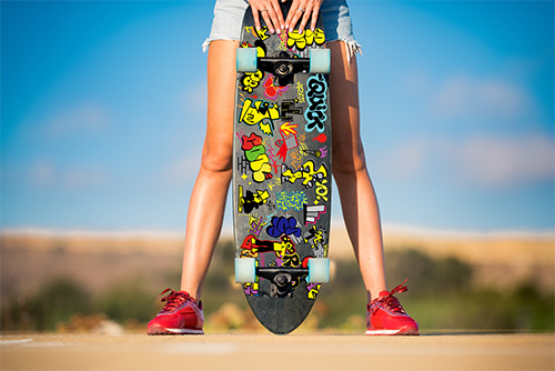Skateboard stampato con la modalità LD4